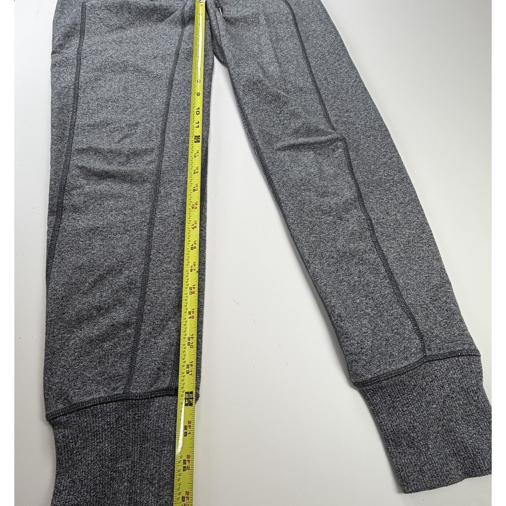 Lululemon Womens Jogger Pants Size 4 Gray Heathered Zip Back Pocket - Picture 13 of 15